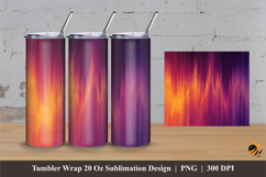 Purple Gradient Tumbler Wrap Sublimation Designs 3 Product Image 1