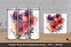 Nature Painting Tumbler Wrap Sublimation Designs 3 Product Image 1