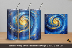 Vortex Art Tumbler Wrap Sublimation Designs 4 Product Image 1