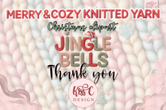 Cozy &amp; Merry Christmas Knitted Yarn Clipart Bundle Product Image 6