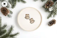 Cute Teddy Bear Fall Stud Earrings SVG | Laser Cut Crafts Product Image 5