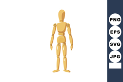 Wooden artist mannequin figure with adjustable joints for dr Product Image 1