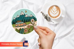 Camping Sticker, Adventure Camping Decal, Road Trip Art Product Image 1