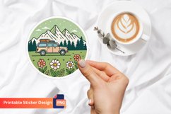 Camping Sticker, Adventure Camping Decal, Road Trip Art Product Image 1