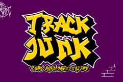 Track Junk - A Sharp Layered Graffiti Style Font Product Image 1