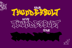 Track Junk | Shadowed Graffiti Webfont for Urban Impact Product Image 2