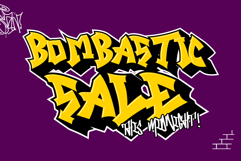 Track Junk | Shadowed Graffiti Webfont for Urban Impact Product Image 3