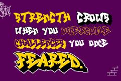 Track Junk | Shadowed Graffiti Webfont for Urban Impact Product Image 6