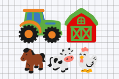 Tractor Farm Elements 3D SVG Product Image 2