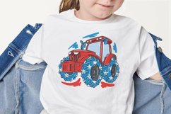 Tractor PNG sublimation design