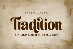 Tradition | A Classic Display Sans Serif Font Product Image 1