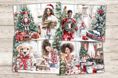 GlamArtZhanna, Christmas Junk Journal Paper, Xmas Junk Journal Pages, Winter Holidays Digital Collage Sheet, Christmas Room Scrapbook Kit, Red Christmas Flowers Junk Journal Kit, Merry Christmas Journal Card, Let It Snow Journaling Pages, Traditional Chri