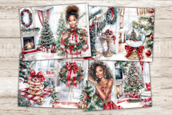 GlamArtZhanna, Christmas Junk Journal Paper, Xmas Junk Journal Pages, Winter Holidays Digital Collage Sheet, Christmas Room Scrapbook Kit, Red Christmas Flowers Junk Journal Kit, Merry Christmas Journal Card, Let It Snow Journaling Pages, Traditional Chri