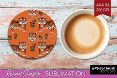 Traditional Tattoo Round Coaster - Tattoo Coaster PNG Product Image 1