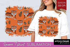 Traditional Tattoo Square Tshirt Background - Tattoo PNG Product Image 1