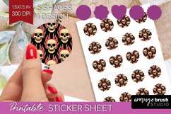Traditional Tattoo Round Sticker - Tattoo Printable Sticker Product Image 1