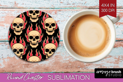 Traditional Tattoo Round Coaster - Tattoo Coaster PNG Product Image 1