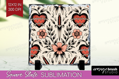 Traditional Tattoo Slate PNG - Tattoo Square Slate Product Image 1