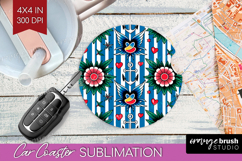 Traditional Tattoo Car Coaster - Tattoo Coaster PNG Product Image 1