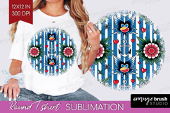 Traditional Tattoo Round Tshirt Background - Tattoo PNG Product Image 1