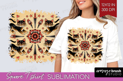 Traditional Tattoo Square Tshirt Background - Tattoo PNG Product Image 1