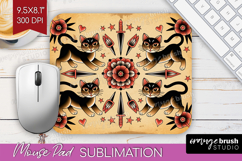 Traditional Tattoo Mouse Pad Sublimation - Tattoo Mousepad Product Image 1