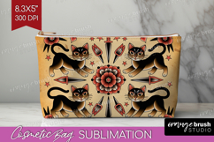 Traditional Tattoo Cosmetic Bag - Tattoo Makeup Bag PNG Product Image 1