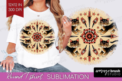 Traditional Tattoo Round Tshirt Background - Tattoo PNG Product Image 1