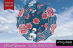 Traditional Tattoo Wind Spinner Sublimation PNG - Tattoo Product Image 1