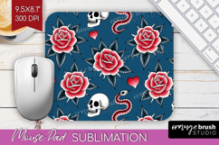 Traditional Tattoo Mouse Pad Sublimation - Tattoo Mousepad Product Image 1