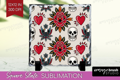 Traditional Tattoo Slate PNG - Tattoo Square Slate Product Image 1
