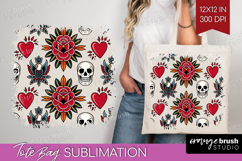 Traditional Tattoo Tote Bag - Tattoo Tote Bag PNG Product Image 1