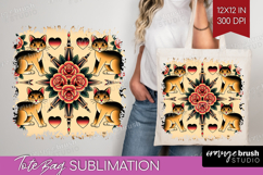 Traditional Tattoo Tote Bag - Tattoo Tote Bag PNG Product Image 1