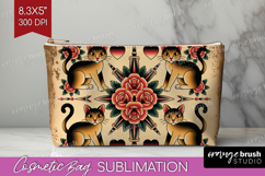 Traditional Tattoo Cosmetic Bag - Tattoo Makeup Bag PNG Product Image 1