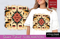 Traditional Tattoo Square Tshirt Background - Tattoo PNG Product Image 1