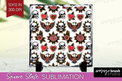 Traditional Tattoo Slate PNG - Tattoo Square Slate Product Image 1