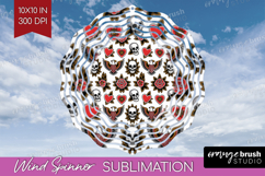 Traditional Tattoo Wind Spinner Sublimation PNG - Tattoo Product Image 1