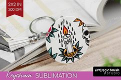 Traditional Tattoo Keychain PNG - Tattoo Keychain Product Image 1