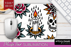 Traditional Tattoo Mouse Pad Sublimation - Tattoo Mousepad Product Image 1