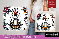 Traditional Tattoo Tote Bag - Tattoo Tote Bag PNG Product Image 1