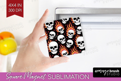 Traditional Tattoo Magnet Sublimation - Tattoo Square Magnet Product Image 1