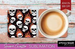 Traditional Tattoo Square Coaster - Tattoo Coaster PNG Product Image 1
