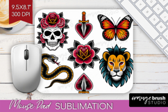 Traditional Tattoo Mouse Pad Sublimation - Tattoo Mousepad Product Image 1