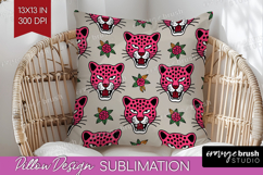 Traditional Tattoo Pillow Sublimation - Tattoo Pillow Cover Product Image 1