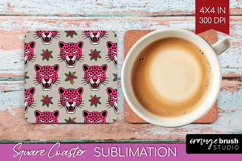 Traditional Tattoo Square Coaster - Tattoo Coaster PNG Product Image 1