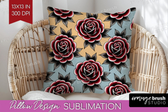 Traditional Tattoo Pillow Sublimation - Tattoo Pillow Cover Product Image 1