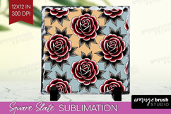 Traditional Tattoo Slate PNG - Tattoo Square Slate Product Image 1