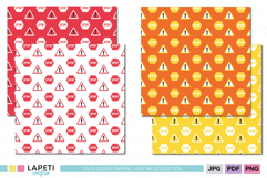 traffic sign scrapbook paper