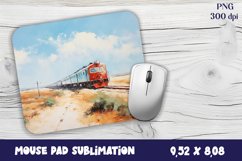 Old Train Watercolor mouse pad / sublimation Product Image 1