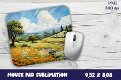 Old Train Watercolor mouse pad / sublimation Product Image 1